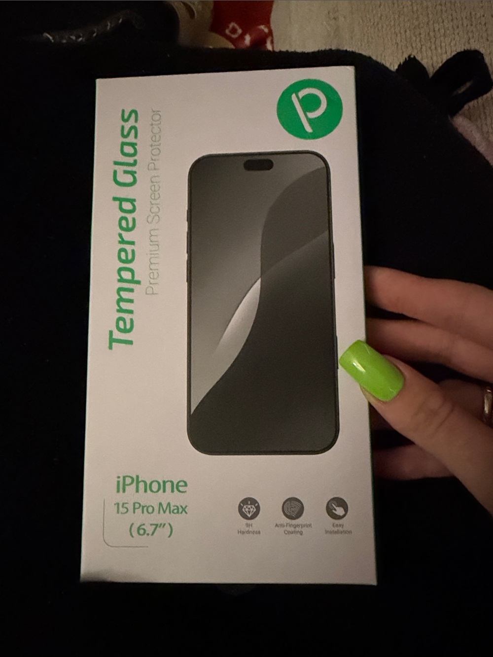 Tempered Glass Screen Protector for iPhone 15 Pro Max